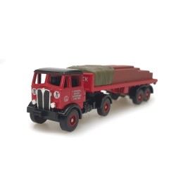 LLEDO TRACKSIDE 1/76 AEC MAMMOTH WITH FLATBED TRAILER AND BRICK LOAD LONDON BRICK CO. DG149000