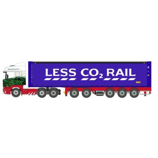 OXNSHL01CT - N GAUGE SCANIA HIGHLINE D-TEC COMBITRAILER EDDIE STOBART