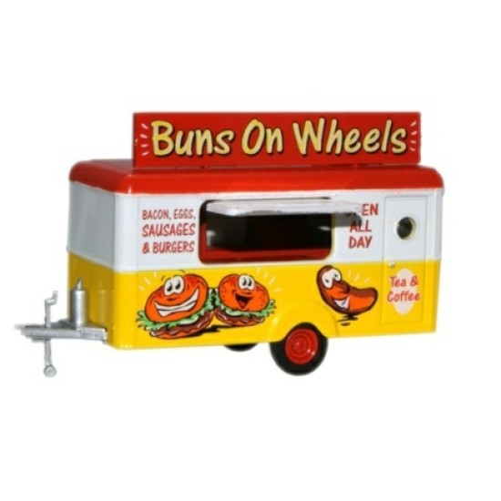 OXNTRAIL006 - N GAUGE MOBILE TRAILER BUNS ON WHEELS