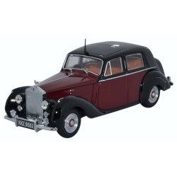 OX43RSD001 - 1/43 ROLLS ROYCE SILVER DAWN/STD STEEL MAROON/BLACK