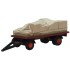 1/76 CANVASSED TRAILER MAROON/RED