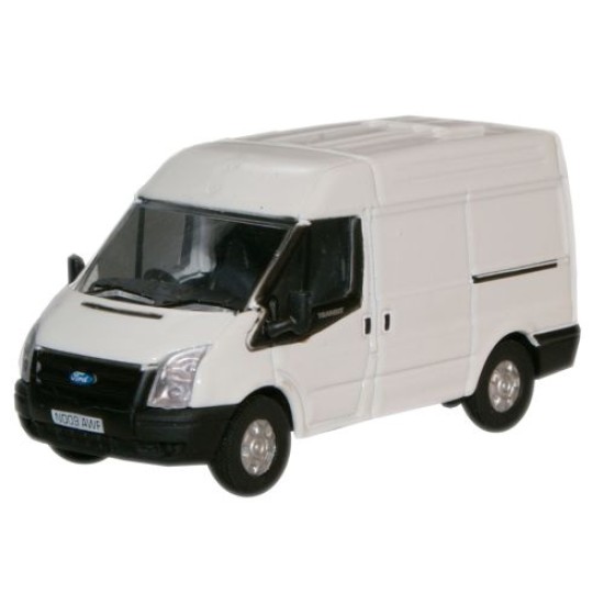 1/76 FROZEN WHITE NEW FORD TRANSIT VAN M.ROOF 76FT001