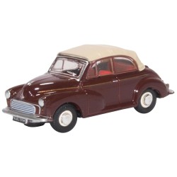 1/76 MORRIS MINOR CONVERTIBLE MAROON B/TAN