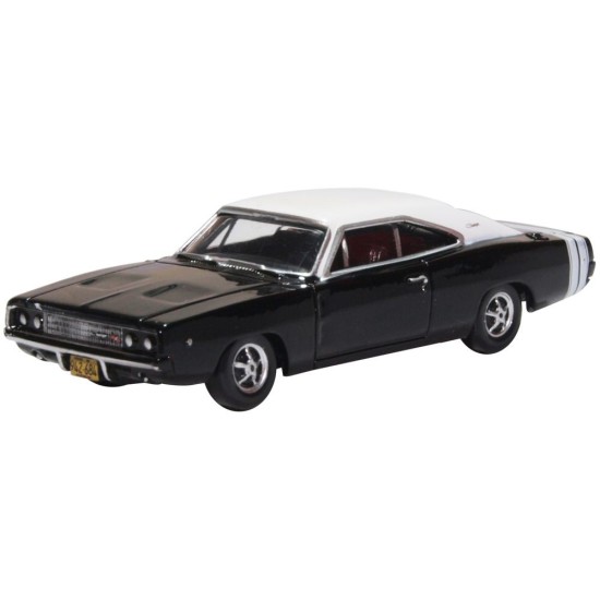 1/87 DODGE CHARGER 1968 BLACK/WHITE