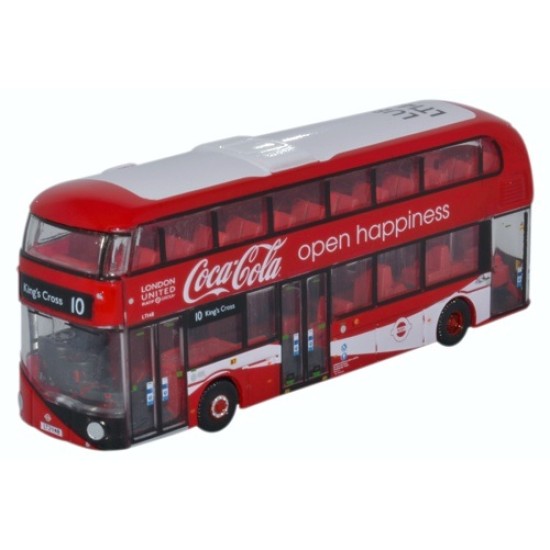 N GAUGE NEW ROUTEMASTER LONDON UNITED/COCA COLA NNR004C