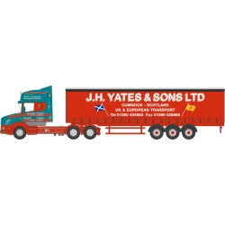 N GAUGE SCANIA T CAB CURTAINSIDE J H YATES AND SONS