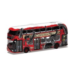 OM46638B - 1/76 WRIGHTBUS NEW ROUTEMASTER'RELEASE THE KRAKEN'- SPECIAL EDITION ROUTE B