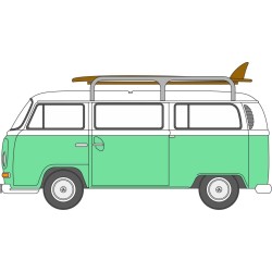 1/120 VW T2 BUS/SURFBOARDS BIRCH GREEN/WHITE