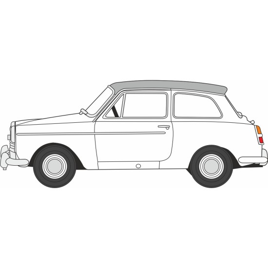 1/76 AUSTIN A40 MKII SNOWBERRY WHITE/CUMULUS GREY