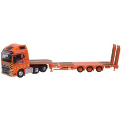 1/76 VOLVO FH4 GXL SEMI LOW LOADER CROUCH RECOVERY