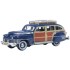 1/87 CHRYSLER T AND C WOODY WAGON 1942 SOUTH SEA BLUE