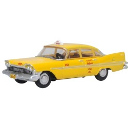 1/87 TANNER YELLOW CAB CO. S CALIFORNIA PLYMOUTH BELVEDERE SEDAN 1959