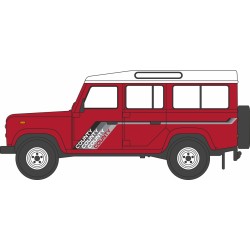 N GAUGE LAND ROVER DEFENDER LWB MASAI RED