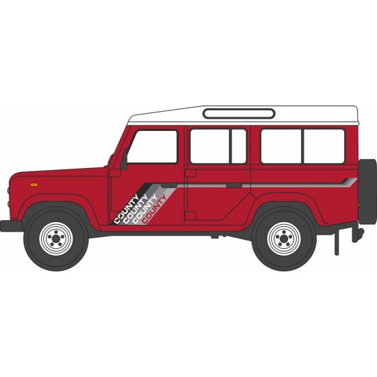N GAUGE LAND ROVER DEFENDER LWB MASAI RED